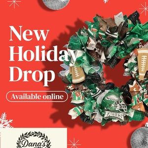 Festive Green and Brown Holiday Wreath